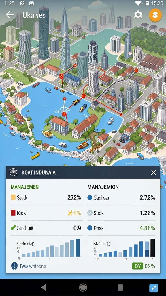 Tantangan level yang semakin meningkat dan seru.