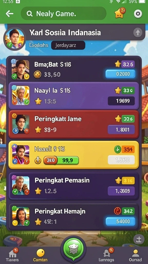 Tampilan awal game 555ZK yang menarik.