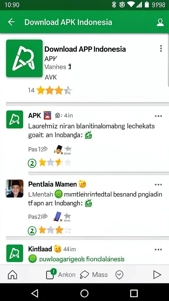 Tampilan karakter dengan desain menarik dan unik.