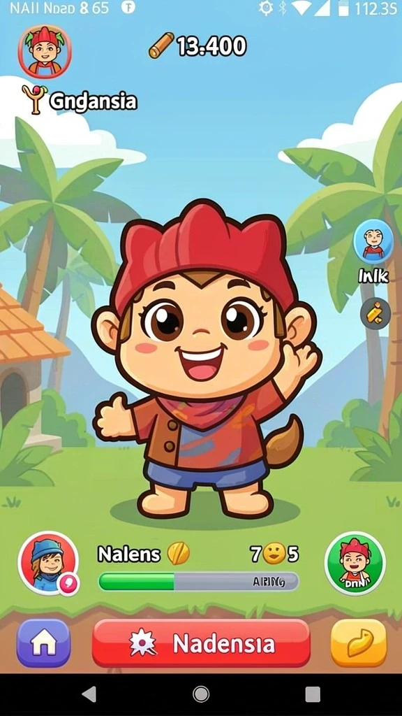 Screenshot dari level yang menantang dan penuh aksi.