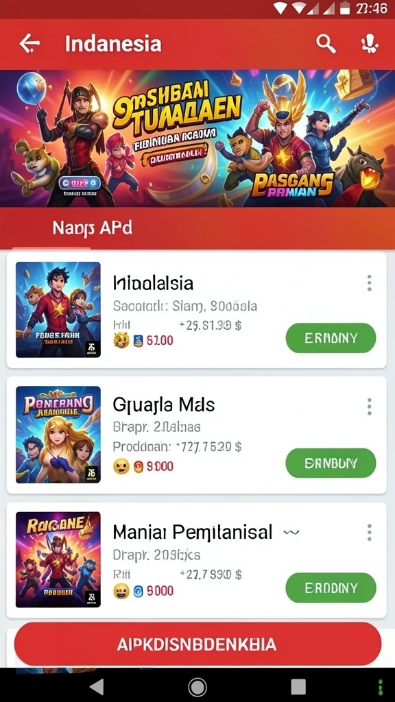 Menampilkan leaderboard dengan skor pemain teratas.