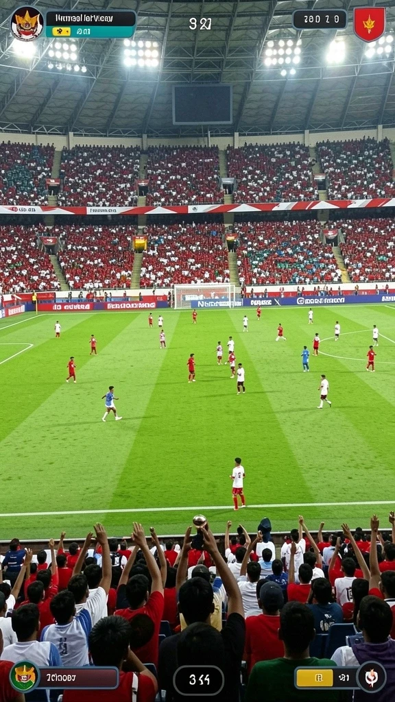 Tampilan permainan yang menarik dengan grafis modern.