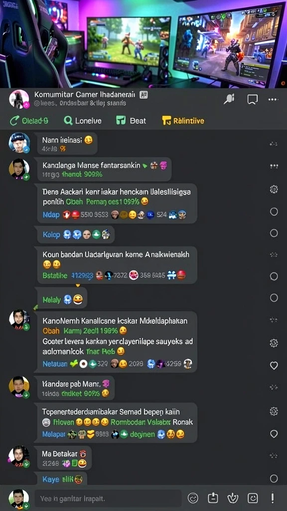 Fitur turnamen yang menantang dan seru.