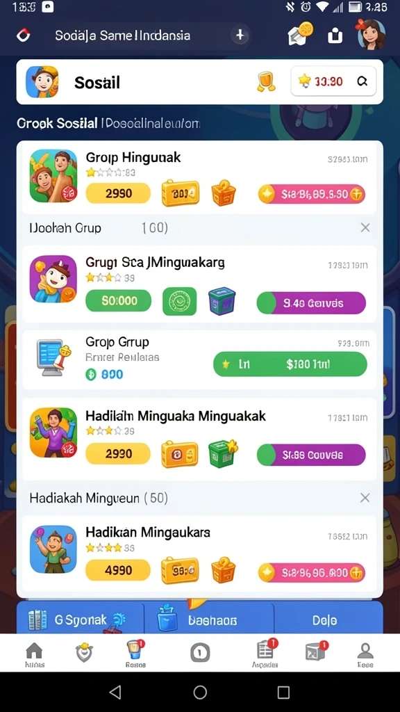Beragam permainan seru menunggu untuk dimainkan.