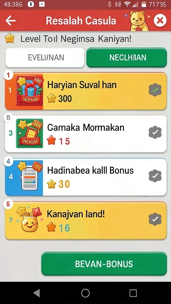 Tampilan utama yang menarik dan interaktif.