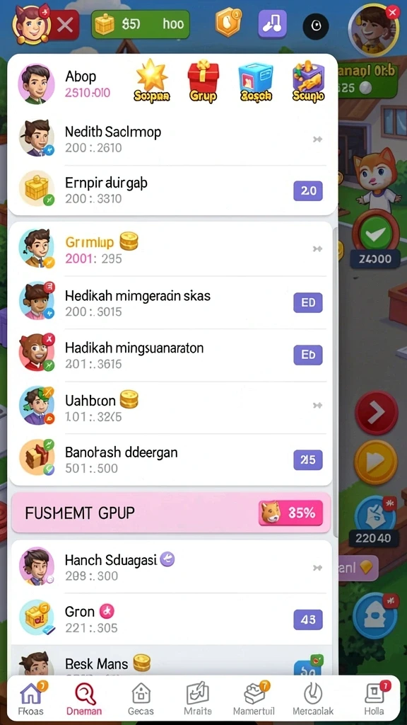 Mode permainan yang seru dan bervariasi.