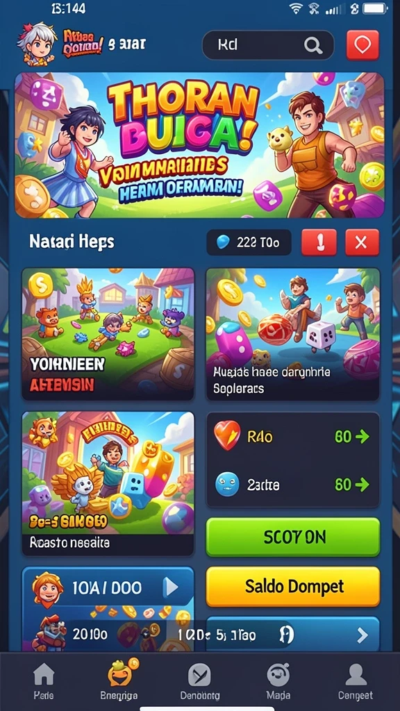 Screenshot menampilkan grafis permainan yang memukau.