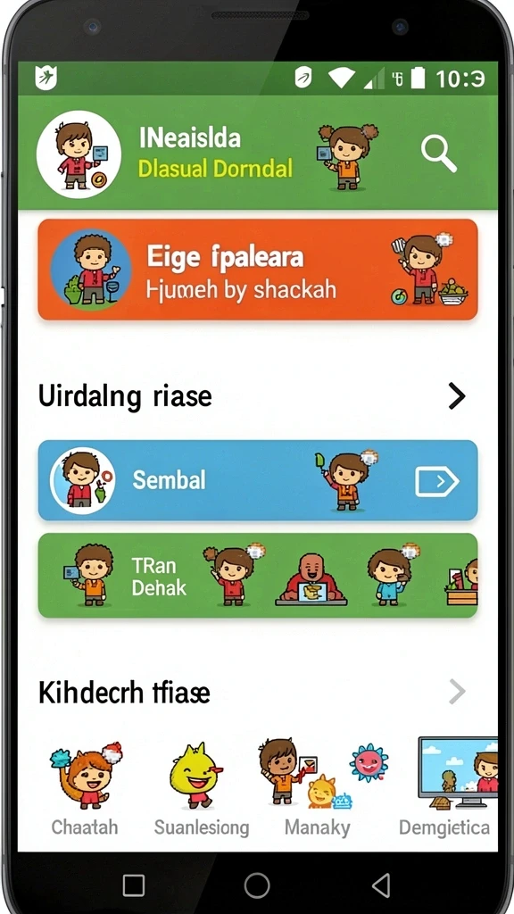 Karakter utama yang siap beraksi dalam permainan.