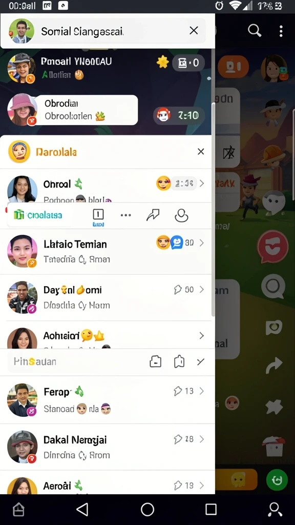 Berbagai karakter unik yang bisa kamu pilih.