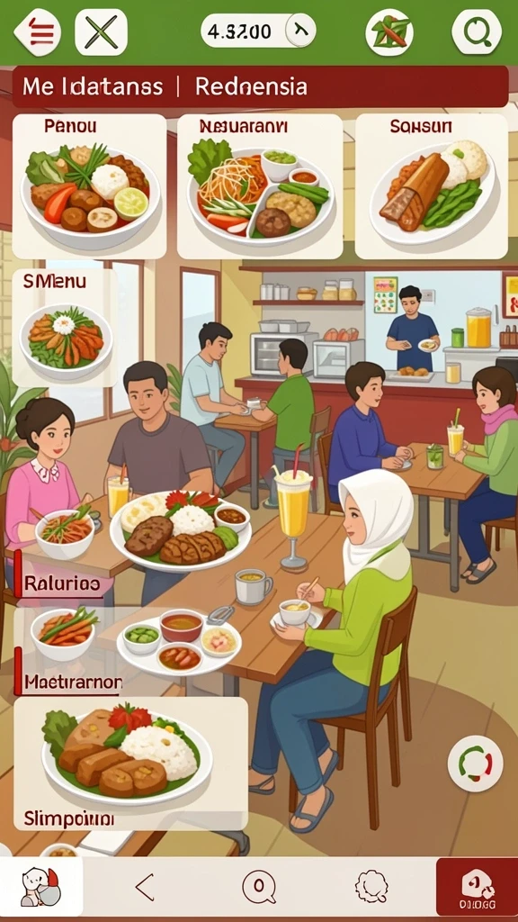 Tampilan antarmuka yang user-friendly.