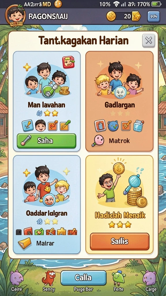 Tampilan antarmuka yang user-friendly.