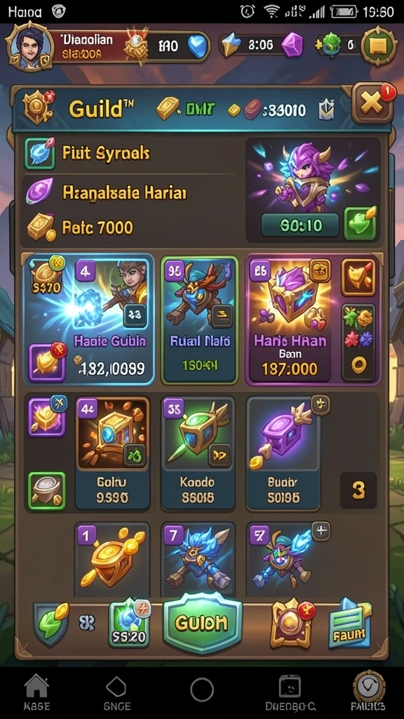 Tampilan home screen yang menarik dan mudah dinavigasi.