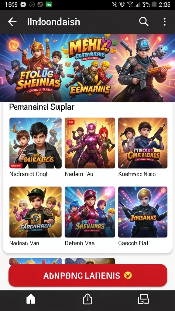 Menunjukkan grafik yang mencolok dari dunia permainan.